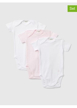 Benetton Body (3 szt.) w kolorze biało-jasnoróżowym ze sklepu Limango Polska w kategorii Odzież dla niemowląt - zdjęcie 186158127