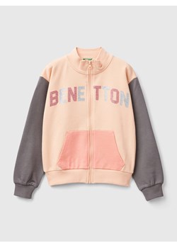 Benetton Bluza w kolorze pomarańczowo-szarym ze sklepu Limango Polska w kategorii Bluzy dziewczęce - zdjęcie 186158139