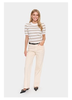 SAINT TROPEZ Sweter &quot;Mila&quot; w kolorze biało-beżowym ze sklepu Limango Polska w kategorii Swetry damskie - zdjęcie 186158666