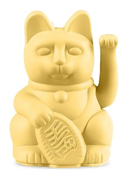 Donkey Figurka dekoracyjna &quot;Lucky Cat Mini&quot; w kolorze żółtym - 6,7 x 9,8 x 5,2 cm ze sklepu Limango Polska w kategorii Dekoracje - zdjęcie 186160228
