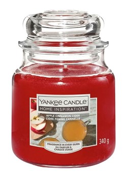 Yankee Candle Home Inspiration Świeca zapachowa &quot;Apple Cinnamon Cider&quot; - 340 g ze sklepu Limango Polska w kategorii Świece i dyfuzory - zdjęcie 186161487