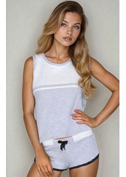 Krótka piżama damska homewear dres Aliyya LC 90370, Kolor szary, Rozmiar L/XL, LivCo Corsetti Fashion ze sklepu Intymna w kategorii Piżamy damskie - zdjęcie 186162308