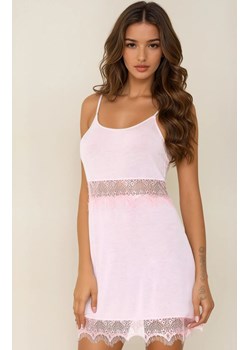 Różowa koszulka nocna damska z wiskozy Nimatana LC 90498, Kolor jasny róż, Rozmiar L/XL, LivCo Corsetti Fashion ze sklepu Intymna w kategorii Koszule nocne - zdjęcie 186162428
