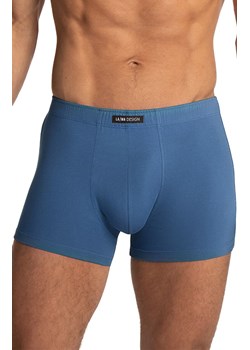 3-pack bawełniane bokserki męskie plus size M-1070SZEX, Kolor niebiesko-grafitowy, Rozmiar 3XL, LAMA ze sklepu Intymna w kategorii Majtki męskie - zdjęcie 186162935