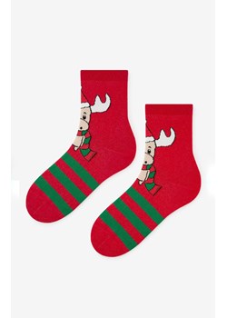 Marilyn świąteczne skarpetki damskie Christmas Moose, Kolor czerwony, Rozmiar 36-40, Marilyn ze sklepu Intymna w kategorii Skarpetki damskie - zdjęcie 186163276