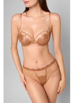Marilyn biustonosz miękki soft ze złotym laminatem Cinnamon, Kolor beżowy, Rozmiar 65E, Marilyn ze sklepu Intymna w kategorii Biustonosze - zdjęcie 186163279