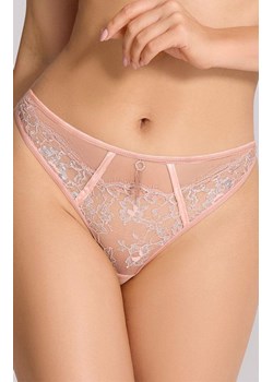 Marilyn stringi damskie z błyszczącą koronką Delight, Kolor beżowo-srebrny, Rozmiar L, Marilyn ze sklepu Intymna w kategorii Majtki damskie - zdjęcie 186163315