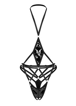 Obsesive otwarte body z regulowanymi paskami Keira Lise, Kolor czarny, Rozmiar S/M, Obsessive - id: 216654 - marki Obsessive - 186163555 Obsesive otwarte body z regulowanymi paskami Keira Lise, Kolor czarny, Rozmiar S/M, Obsessive ze sklepu Intymna w kategorii Body damskie - zdjęcie 186163555