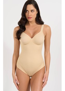Beżowe body damskie z miseczkami 3155, Kolor beżowy, Rozmiar 75B, SPIMAN - id: 217188 - marki Spiman - 186163795 Beżowe body damskie z miseczkami 3155, Kolor beżowy, Rozmiar 75B, SPIMAN ze sklepu Intymna w kategorii Body damskie - zdjęcie 186163795