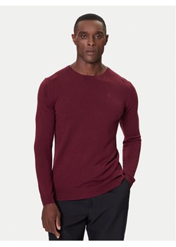 KARL LAGERFELD Sweter 655000 554399 Bordowy Slim Fit ze sklepu MODIVO w kategorii Swetry męskie - zdjęcie 186167345