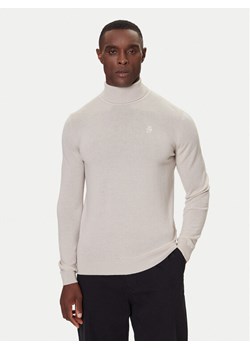 KARL LAGERFELD Golf 655058 554399 Beżowy Regular Fit ze sklepu MODIVO w kategorii Swetry męskie - zdjęcie 186167349