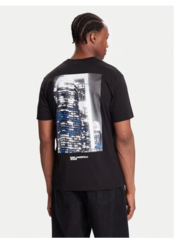 Karl Lagerfeld Jeans T-Shirt A4M17025 Czarny Regular Fit ze sklepu MODIVO w kategorii T-shirty męskie - zdjęcie 186167386