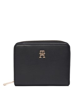 Tommy Hilfiger Portfel Th Icon Med Za Flap AW0AW17742 Czarny ze sklepu MODIVO w kategorii Portfele damskie - zdjęcie 186167507