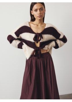 Reserved - Spódnica midi - karminowy ze sklepu Reserved w kategorii Spódnice - zdjęcie 186169125