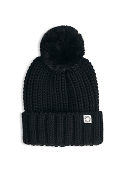 GATE Dzianinowa czapka z pomponem i naszywką uni ze sklepu gateshop w kategorii Czapki zimowe damskie - zdjęcie 186169285