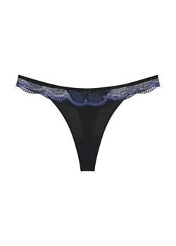 Triumph Stringi - Comfort Glam Kobiety Sztuczne włókno czarny jednolity ze sklepu vangraaf w kategorii Majtki damskie - zdjęcie 186169397