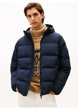 Tommy Hilfiger Męska kurtka puchowa Mężczyźni Sztuczne włókno granatowy jednolity ze sklepu vangraaf w kategorii Kurtki męskie - zdjęcie 186169435