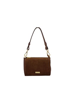 Zamszowa listonoszka damska Barberinis - Brązowa - id: 11368n - marki Barberini's - 186169498 Zamszowa listonoszka damska Barberinis - Brązowa ze sklepu butyolivier w kategorii Listonoszki - zdjęcie 186169498