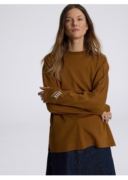 Reserved - Longsleeve z manifestem MMC x Reserved - brązowy ze sklepu Reserved w kategorii Bluzki damskie - zdjęcie 186170129
