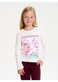 Sinsay - Koszulka z długimi rękawami Pusheen the Cat - kremowy ze sklepu Sinsay w kategorii Bluzki dziewczęce - zdjęcie 186172948