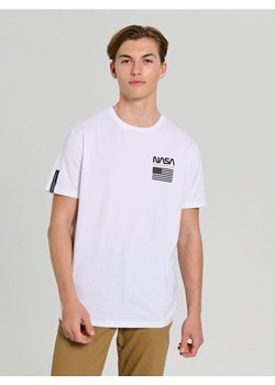 Sinsay - Koszulka z krótkim rękawem NASA - biały ze sklepu Sinsay w kategorii T-shirty męskie - zdjęcie 186173079
