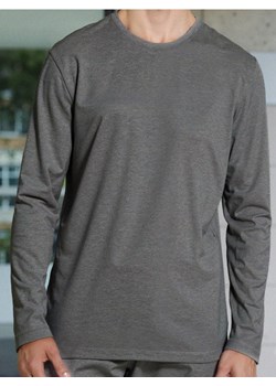 Sinsay - Bawełniana koszulka z długimi rękawami - szary ze sklepu Sinsay w kategorii T-shirty męskie - zdjęcie 186173116