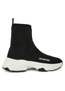LOVE MOSCHINO Sneakersy JA15386G0NIY8000 Czarny ze sklepu MODIVO w kategorii Buty sportowe damskie - zdjęcie 186173257