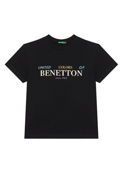 United Colors Of Benetton T-Shirt 3I1XC10Q4 Czarny Regular Fit ze sklepu MODIVO w kategorii T-shirty chłopięce - zdjęcie 186173268