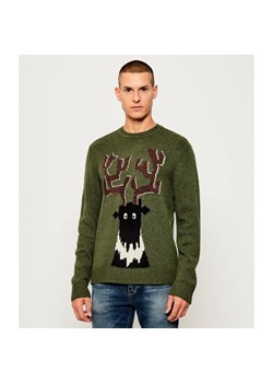 EA7 Sweter | Regular Fit | z dodatkiem wełny i kaszmiru ze sklepu Gomez Fashion Store w kategorii Swetry męskie - zdjęcie 186175215