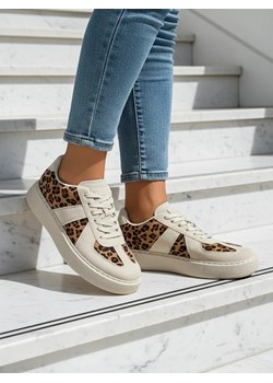 Royalfashion Sportowe sneakersy damskie z printem w panterkę Big Cat ze sklepu royalfashion.pl w kategorii Buty sportowe damskie - zdjęcie 186176658