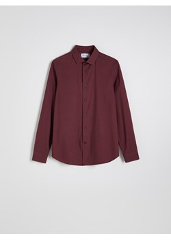 Reserved - Koszula slim z lyocellem - bordowy ze sklepu Reserved w kategorii Koszule męskie - zdjęcie 186177489