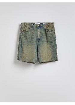 Reserved - Jeansowe szorty straight - indigo jeans ze sklepu Reserved w kategorii Spodenki męskie - zdjęcie 186178319