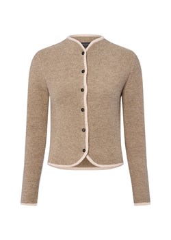Franco Callegari Wełniany kardigan damski Kobiety Wełna taupe jednolity ze sklepu vangraaf w kategorii Swetry damskie - zdjęcie 186178665
