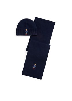 Zestaw Szalik i Czapka Polo Ralph Lauren 449P02050002 Granatowy ze sklepu eobuwie.pl w kategorii Czapki zimowe męskie - zdjęcie 186179567
