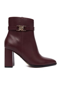 Nine West Botki CEO-NASIRA-01 Bordowy ze sklepu MODIVO w kategorii Botki - zdjęcie 186180496
