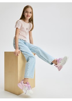 Reserved - Lekkie sneakersy z imitacji skóry - biały ze sklepu Reserved w kategorii Buty sportowe dziecięce - zdjęcie 186183609