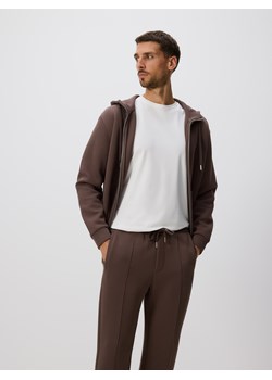 Reserved - Spodnie dresowe slim fit - beżowy ze sklepu Reserved w kategorii Spodnie męskie - zdjęcie 186183656