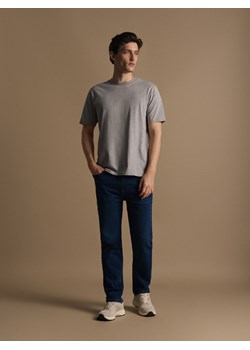 Reserved - Bawełniany t-shirt regular fit - szary ze sklepu Reserved w kategorii T-shirty męskie - zdjęcie 186184017