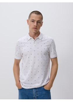 Reserved - Koszulka polo regular fit - biały ze sklepu Reserved w kategorii T-shirty męskie - zdjęcie 186184407