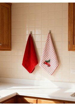 Sinsay - Ścierki kuchenne z motywem świątecznym 2 pack - biały ze sklepu Sinsay w kategorii Fartuchy kuchenne - zdjęcie 186185538