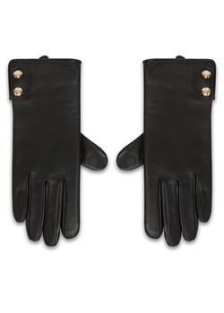 Rękawiczki LAUREN RALPH LAUREN 454833083001 Czarny ze sklepu eobuwie.pl w kategorii Rękawiczki damskie - zdjęcie 186186507