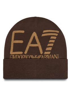 Czapka EA7 Emporio Armani 7X000006 AF11994 M6162 Brązowy ze sklepu eobuwie.pl w kategorii Czapki zimowe męskie - zdjęcie 186186519