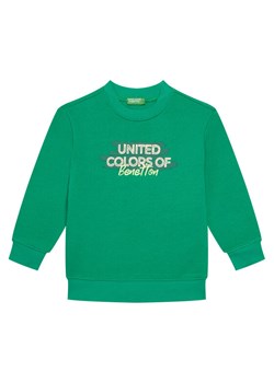 United Colors Of Benetton Bluza 3J70G10JY Zielony Regular Fit ze sklepu MODIVO w kategorii Bluzy chłopięce - zdjęcie 186186668