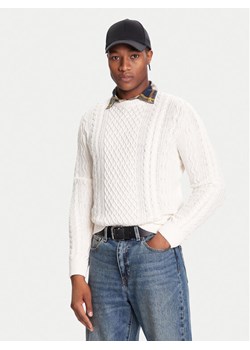 Tommy Jeans Sweter DM0DM22101 Biały Regular Fit ze sklepu MODIVO w kategorii Swetry męskie - zdjęcie 186186675