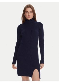 Kontatto Sukienka dzianinowa 3M0827C Granatowy Slim Fit ze sklepu MODIVO w kategorii Sukienki - zdjęcie 186186678