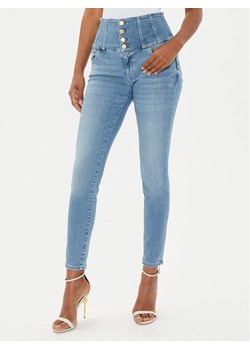 Guess Jeansy W4YA0M D5E42 Niebieski Skinny Fit ze sklepu MODIVO w kategorii Jeansy damskie - zdjęcie 186186695