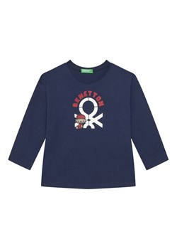 United Colors Of Benetton Bluzka 3I1XG10F2 Granatowy Regular Fit ze sklepu MODIVO w kategorii T-shirty chłopięce - zdjęcie 186186696