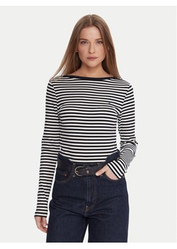 Tommy Hilfiger Bluzka WW0WW47309 Granatowy Slim Fit - id: 0000305377302 - marki Tommy Hilfiger - 186186788 Tommy Hilfiger Bluzka WW0WW47309 Granatowy Slim Fit ze sklepu MODIVO w kategorii Bluzki damskie - zdjęcie 186186788