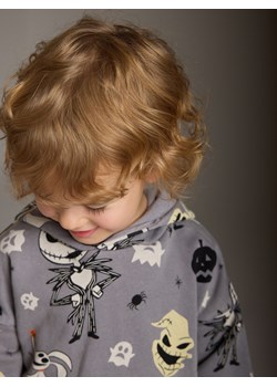 Reserved - Bluza oversize Miasteczko Halloween - jasnoszary ze sklepu Reserved w kategorii Bluzy chłopięce - zdjęcie 186188356