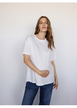 Reserved - T-shirt oversize z modalem - biały ze sklepu Reserved w kategorii Bluzki damskie - zdjęcie 186188827